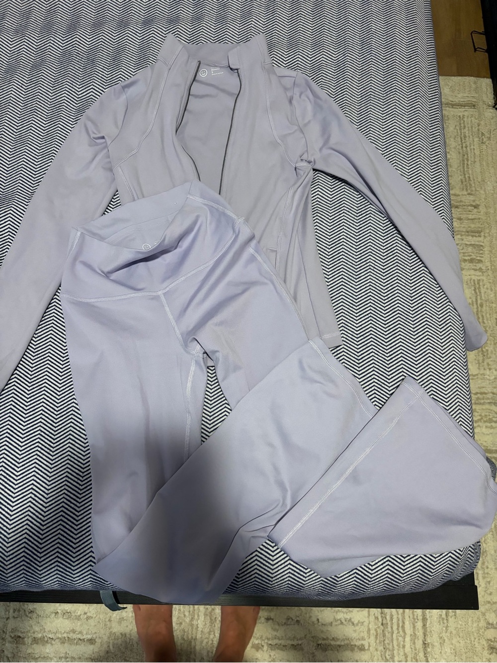 Gilly Hicks Lavender High-Rise Leggings & Jacket